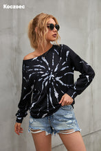 Load image into Gallery viewer, Koczoec Women's Casual Tie Dye Long Sleeve Pullover Sweatshirt