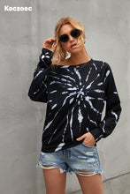 Load image into Gallery viewer, Koczoec Women's Casual Tie Dye Long Sleeve Pullover Sweatshirt